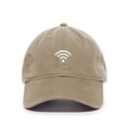 thumbnail image 1 of Tech Design WiFi Wireless Sign Baseball Cap Embroidered Cotton Adjustable Dad Hat Khaki, 1 of 1