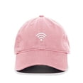 thumbnail image 1 of Tech Design WiFi Wireless Sign Baseball Cap Embroidered Cotton Adjustable Dad Hat Light Pink, 1 of 1