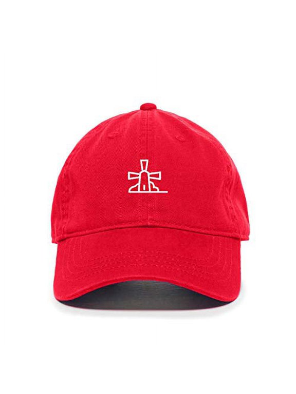 Windmill Baseball Cap Embroidered Cotton Adjustable Dad Hat