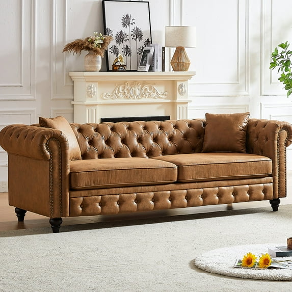 Tech Fabric 3 - Person Sofa with Solid Frame | Used in Living Areas | Guarantees a Stable and Comfortable Seating for Everyone