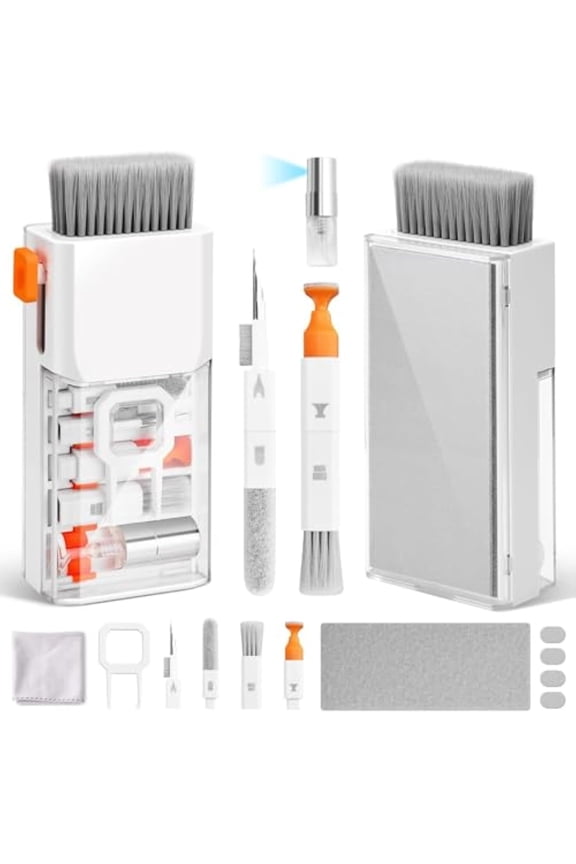Tech Gadget Cleaner, Laptop Keyboard Cleaner, Computer Screen Cleaning Brush Tool, Keyboard Cleaning Kit Electronics Cleaner Tool Multi-Tool For Cleaning Phone Tablet Computer Pc Monitor Camera