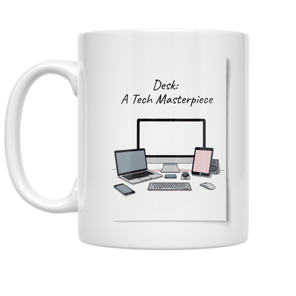 Tech Gadget Organization - Tech Enthusiast - 11 oz Ceramic Coffee Mug