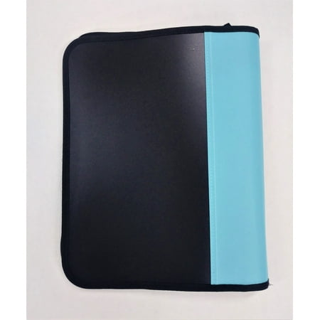 Tech Gear Flexo Zipper Binder, 1.5" Ring, Flexible Poly Cover, Double Inside Pocket Bleached Teal