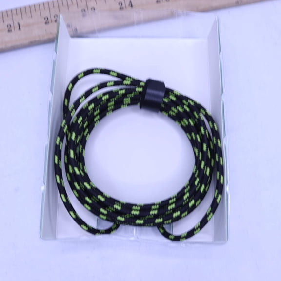 Tech  Go Braided Micro-USB Charging Cable Black/Green 9ft 131 1237 TG3
