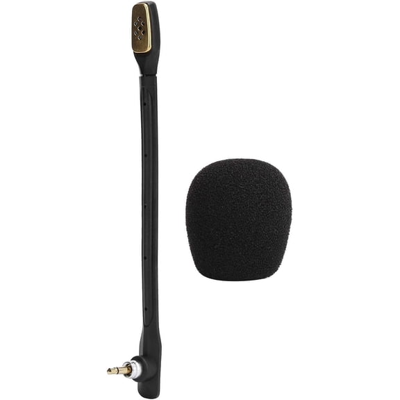 Tech Headset Mic, Headset Microphone with Foam Cover, Detachable Gaming Microphone Replacement Mic Compatible with A40 Headphone