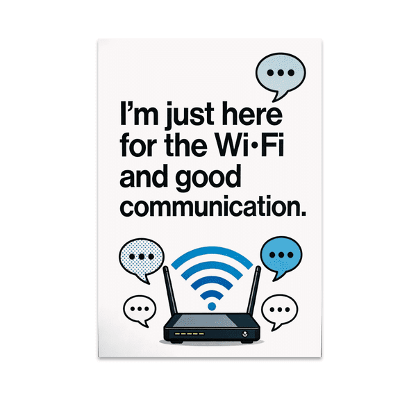 Tech Humor Wall Art - Communication Skills Enthusiast - 13x19 Poster Print