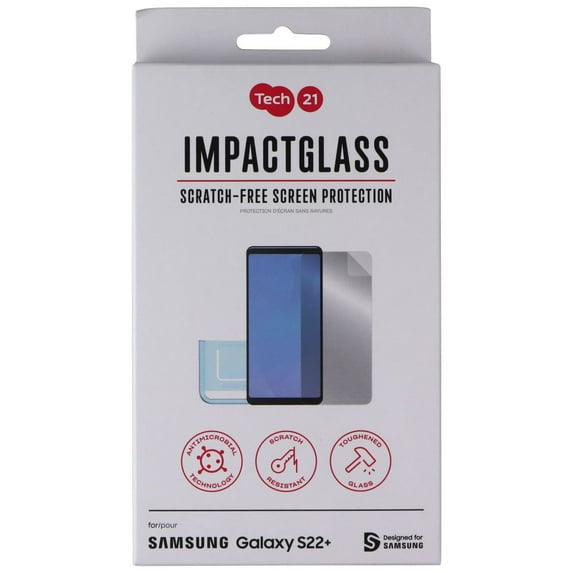 Tech21 ImpactGlass Series Screen Protector for Samsung Galaxy (S22+) - Clear