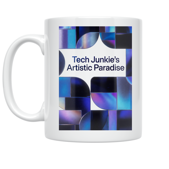 Tech Junkie's Artistic Paradise - Tech Enthusiast - 11 oz Ceramic Coffee Mug