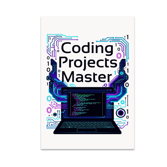Tech Learning Wall Decor - Coding Projects Master - 13x19 Poster Print