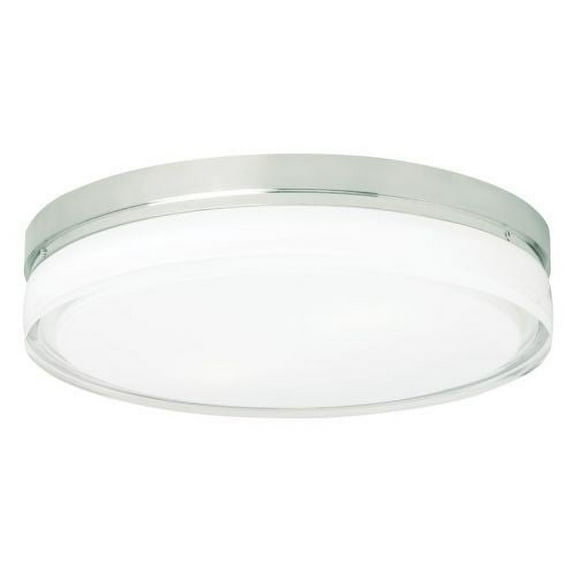 Tech Lighting 700CQL-CF Cirque Fluorescent 2 Light 11" Flush Mount Ceiling Fixture with Round Pressed Glass Shade