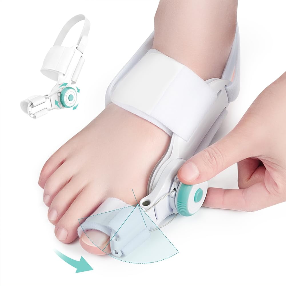 Tech Love Bunion Corrector for Women Men Big Toe, Adjustable Knob