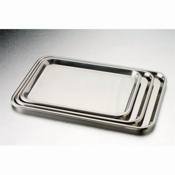 Tech Med 4264 19.625 x 12.5 x 0.625 in. Stainless Steel Replacement Tray