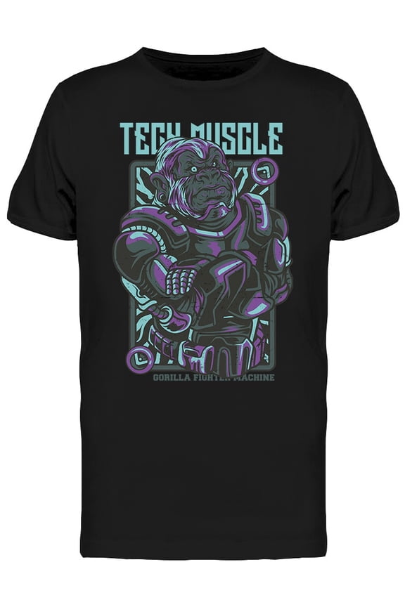 Tech Muscle Gorilla T-Shirt Men -Image by Shutterstock, Male Large