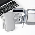 thumbnail image 1 of Tech Organizer Pouch, Cable Management Bag, Small Electronics Accessories Storage Case, Grid Layers, Metal Zipper, Portable, 1-Pack, 1 of 6