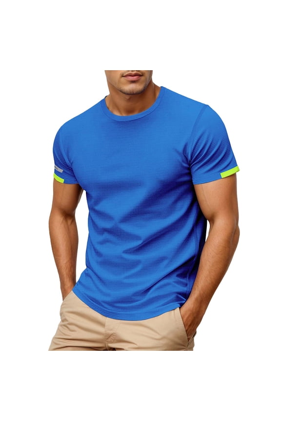 Tech Pack Casual Tee Shirts Men Loose Fit Top Turtleneck Men Neck Long Sleeved Tee Men Casual Summer Top Men under T Workout Short Sleeve Shirt Ling Sleeve Men 4 8 Men's Casual T Shirts For