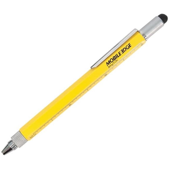 Tech Pen Multi-Tool Twist Pen and Stylus Combo, Yellow