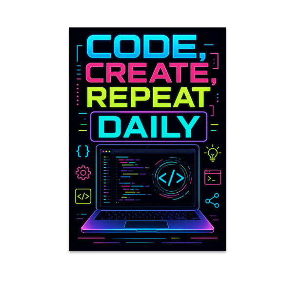 Tech Productivity Decor - Software Developer - 13x19 Poster Print