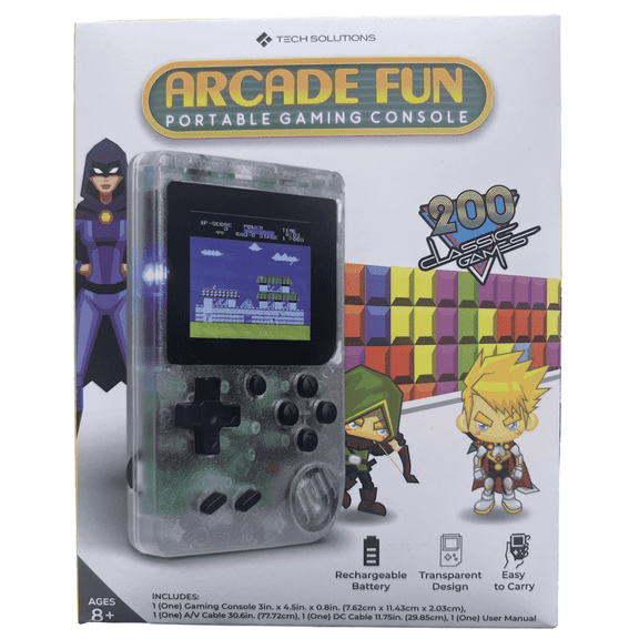 Tech Solutions Arcade Fun Portable Gaming Console