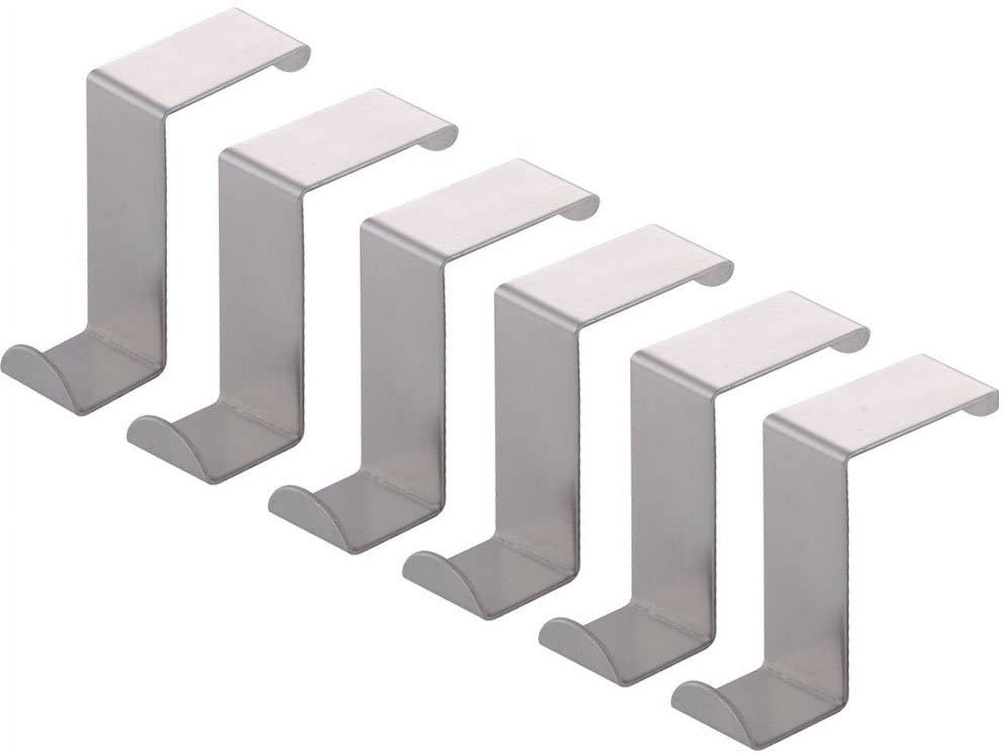 Tech Stainless Steel Reversible Over The Door Hook Removable Cubicle