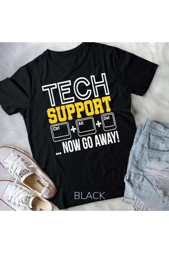 Tech Support Admin Desk Computer Sysadmin Programming T-Shirt Unisex T-Shirt