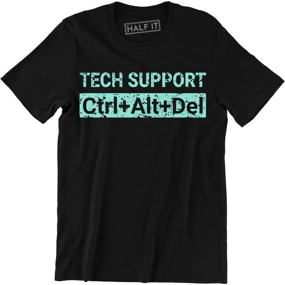 Tech Support - CTRL ALT DEL - IT Technical Control Delete Nerd T-Shirt