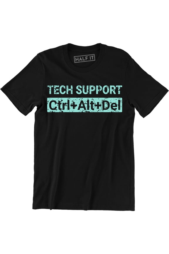 Tech Support - CTRL ALT DEL - IT Technical Control Delete Nerd T-Shirt
