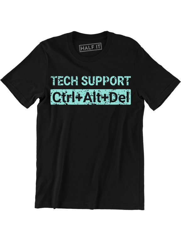 Tech Support - CTRL ALT DEL - IT Technical Control Delete Nerd T-Shirt