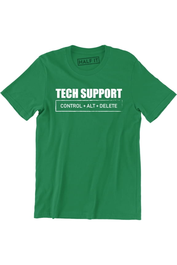 Tech Support - CTRL ALT DEL - IT Technical Control Delete Nerd Tee Shirt