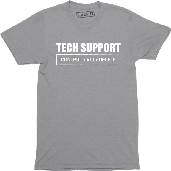 Tech Support - CTRL ALT DEL - IT Technical Control Delete Nerd Tee Shirt