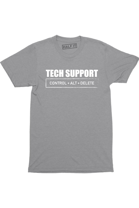 Tech Support - CTRL ALT DEL - IT Technical Control Delete Nerd Tee Shirt
