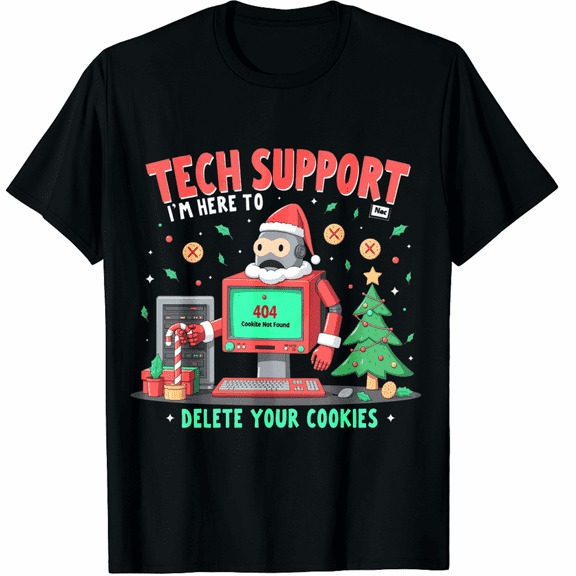 Tech Support Christmas Cookies Women Men Funny Christmas T-Shirt
