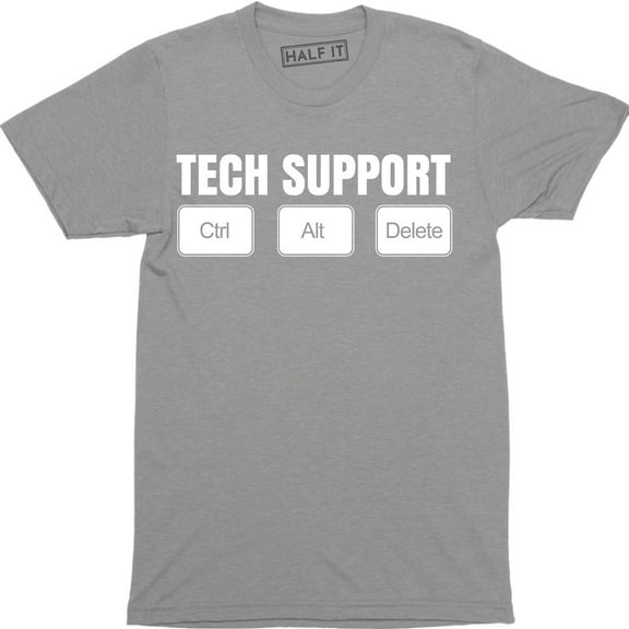 Tech Support - Ctrl Alt Del Men IT Technical Control Delete Nerd T-Shirt