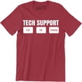 thumbnail image 1 of Tech Support - Ctrl Alt Del Men IT Technical Control Delete Nerd T-Shirt, 1 of 4