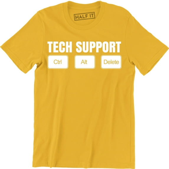 Tech Support - Ctrl Alt Del Men IT Technical Control Delete Nerd T-Shirt