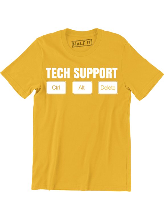 Tech Support - Ctrl Alt Del Men IT Technical Control Delete Nerd T-Shirt