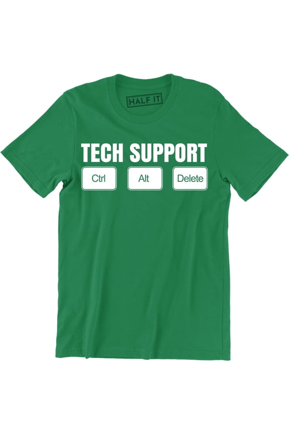 Tech Support - Ctrl Alt Del Men IT Technical Control Delete Nerd T-Shirt