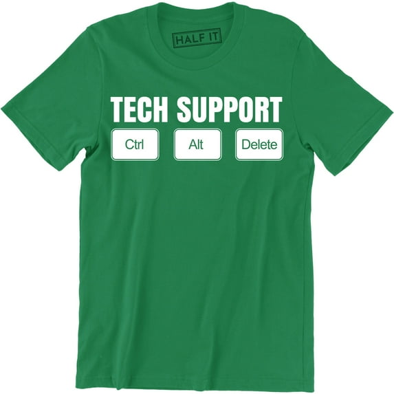 Tech Support - Ctrl Alt Del Men IT Technical Control Delete Nerd T-Shirt