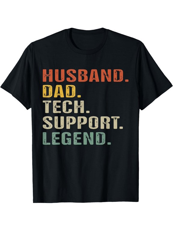 Tech Support Dad IT Guy Nerd Computer Engineer Information T-Shirt