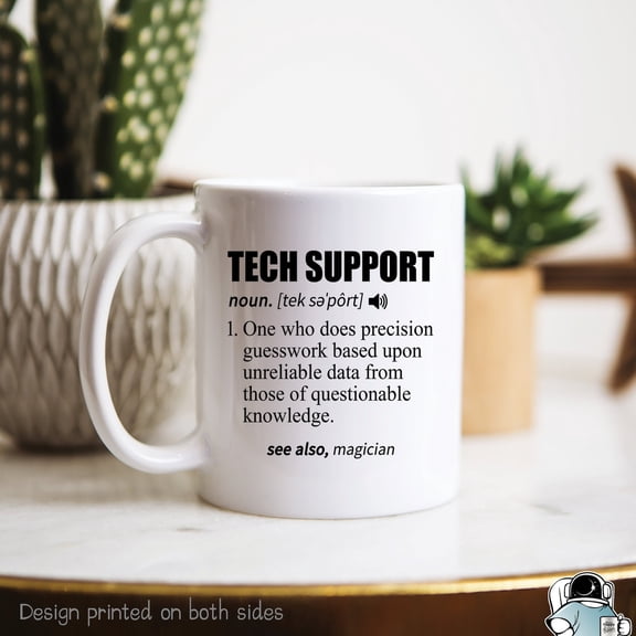 Tech Support Definition Coffee Mug  Funny Computer Technician IT Gift