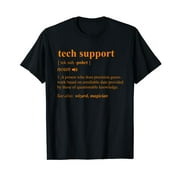 Tech Support Definition Funny Computer Geek Programmer Gift T-Shirt