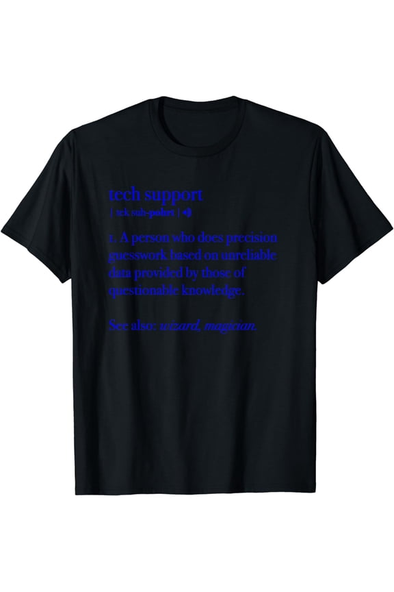 Tech Support Definition Funny Computer Geek Programmer Gift T-Shirt