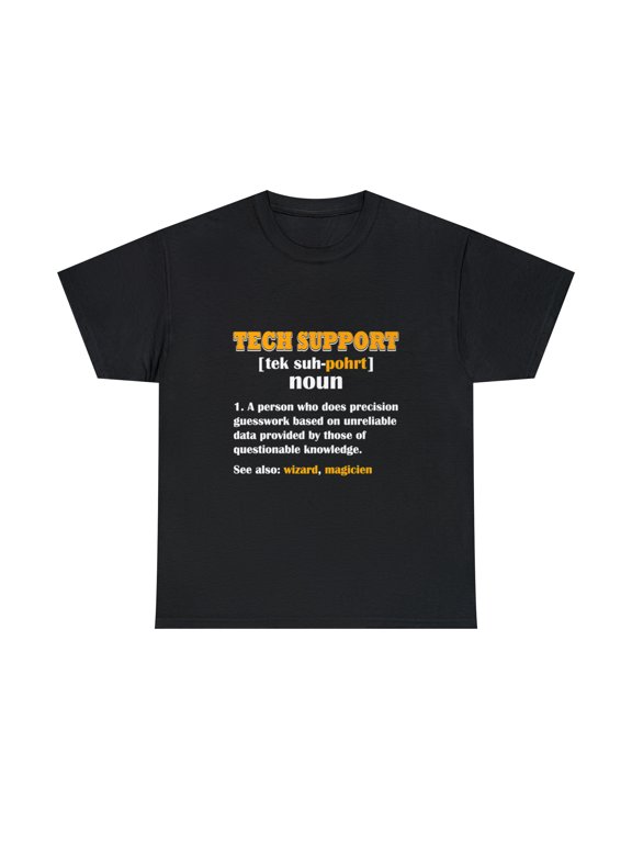 Tech Support Definition Funny Computer Nerd Gift T-Shirt