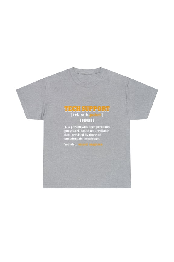 Tech Support Definition Funny Computer Nerd Gift T-Shirt