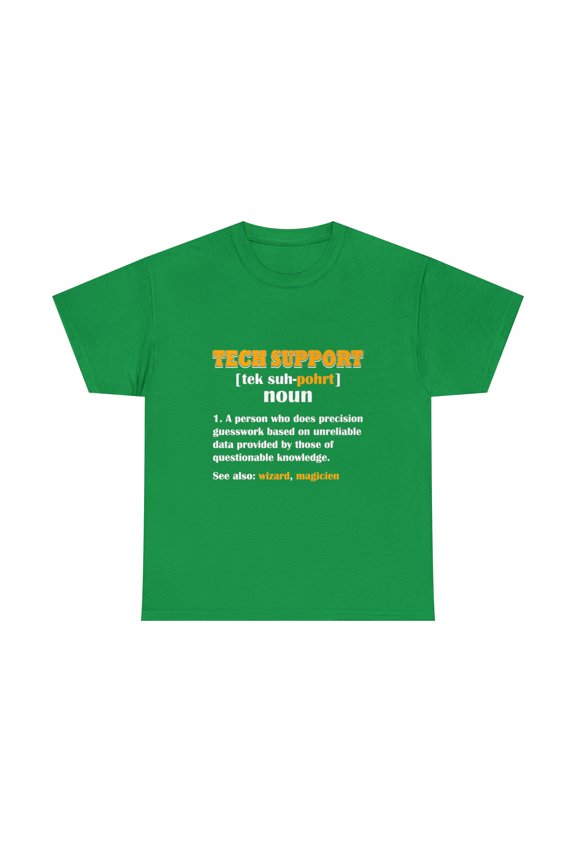 Tech Support Definition Funny Computer Nerd Gift T-Shirt