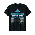 thumbnail image 1 of Tech Support Hourly Rate Funny Programmer Technical Support T-Shirt, 1 of 5