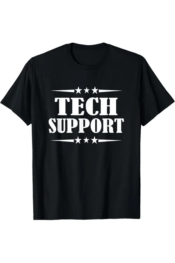 Tech Support IT Help Desk Funny Computer Geek US Unisex T-Shirt, for men & women, up to size 5XL