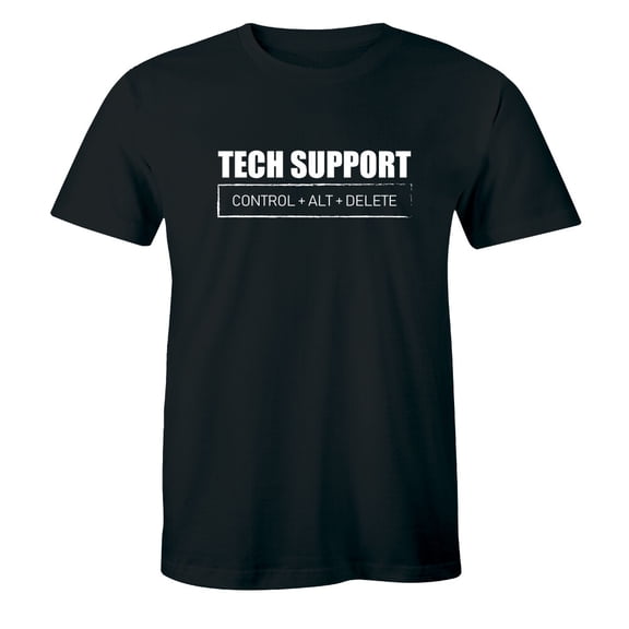 Tech Support Shirt - Ctrl Alt Del T-Shirt - It Technical Control Delete Nerd Tee All Size S-5XL