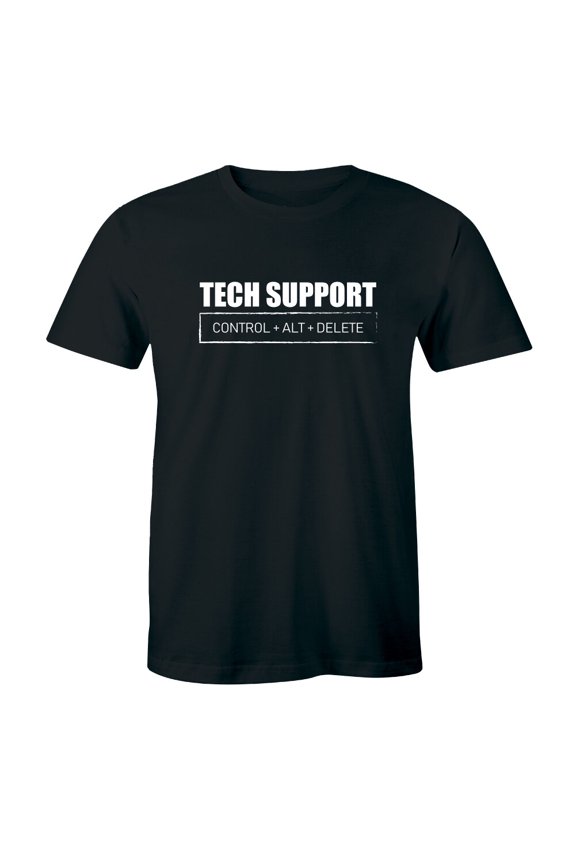 Tech Support Shirt - Ctrl Alt Del T-Shirt - It Technical Control Delete Nerd Tee All Size S-5XL