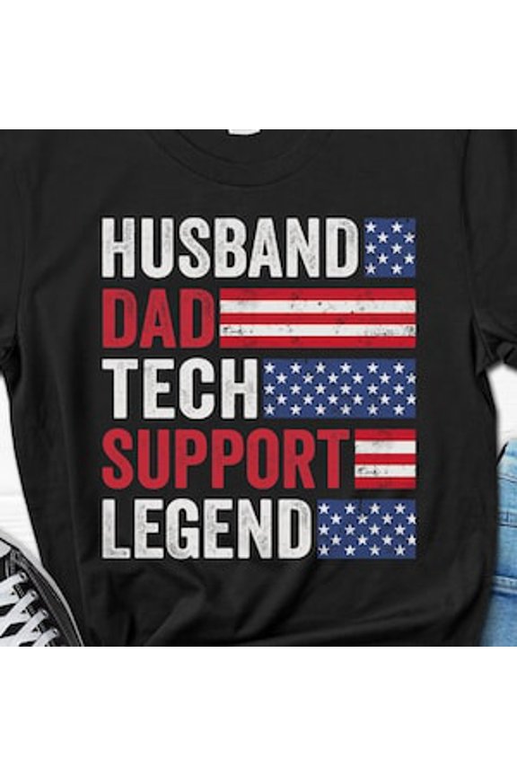 Tech Support Shirt From Wife, Husband Dad Tech Support Legend T-Shirt For Him, It Support Men, Sys Admin Father'S Day Tee TSHIRT All Size S-5XL