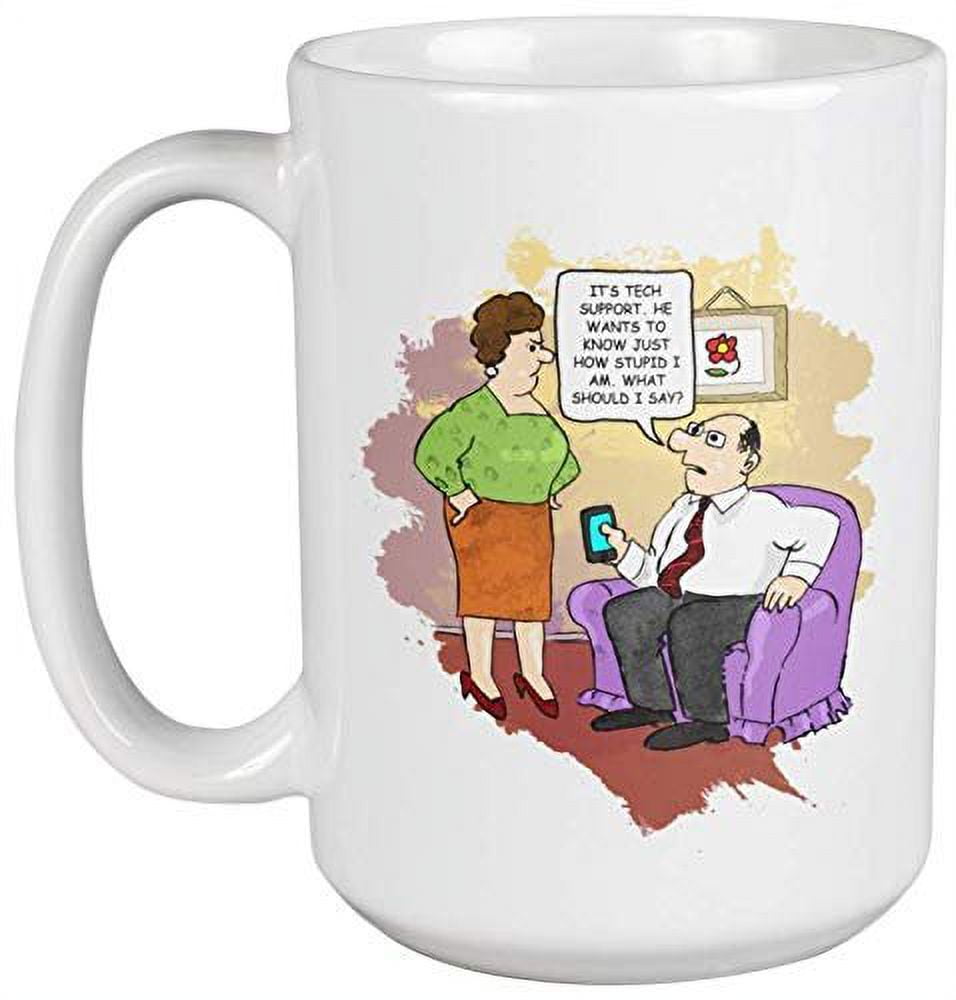 Funny Coffee Mug Tea Cup - Funny Gifts for Men - Printed Mugs Mantalk  Translator